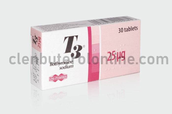T3 Cytomel 30 tabs / 0,025 mg